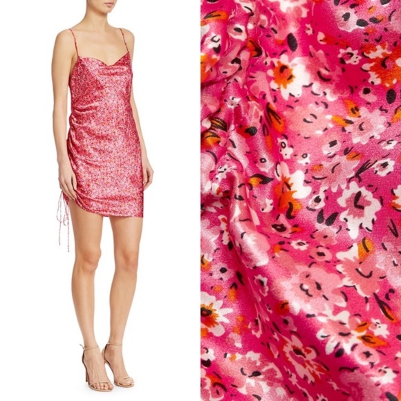 cinq a sept Astrid Ditsy Silk mini Slip Dress NWT - Picture 2 of 8